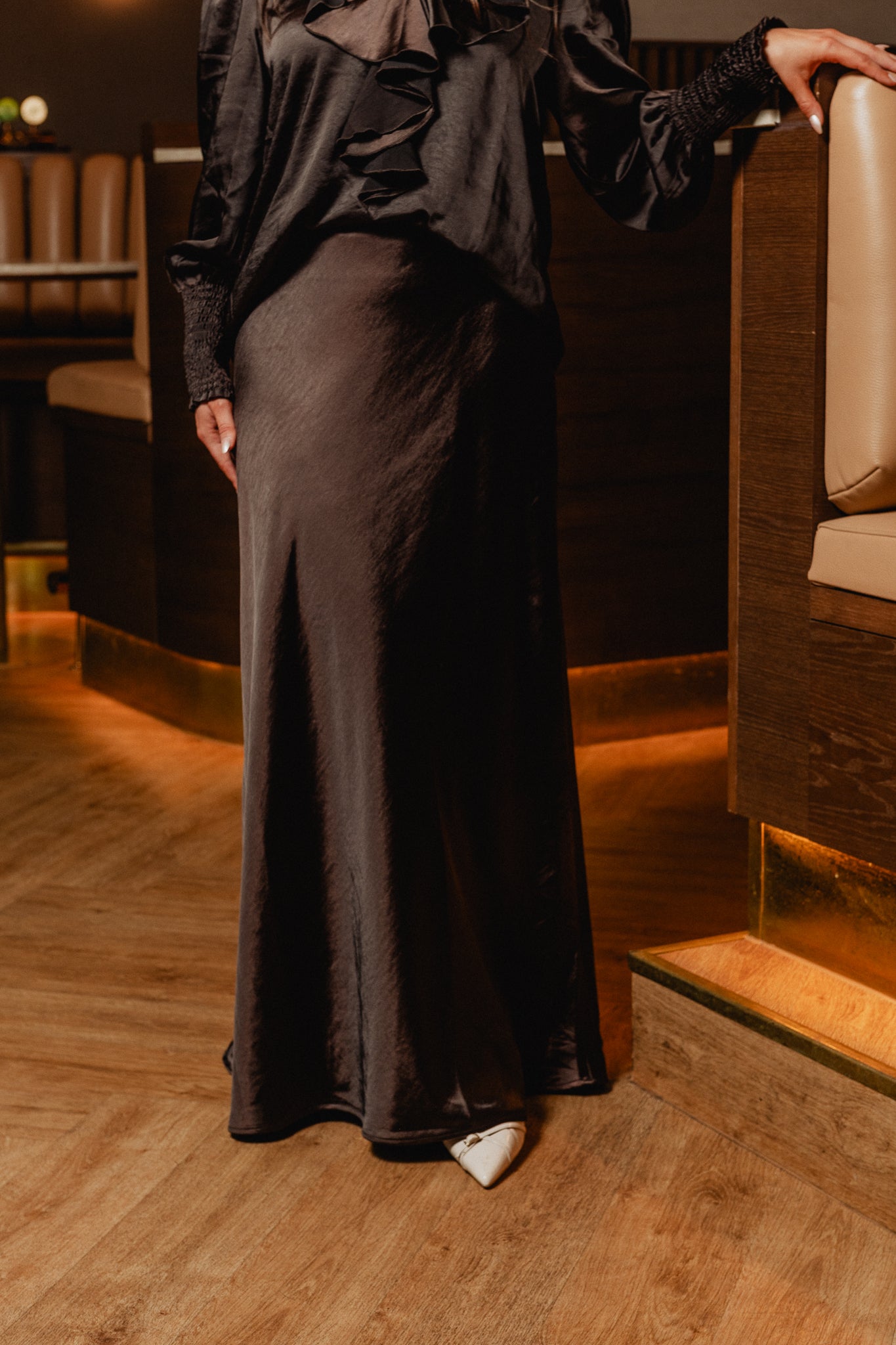 VMLIVIA Long Skirt - Chocolate Torte